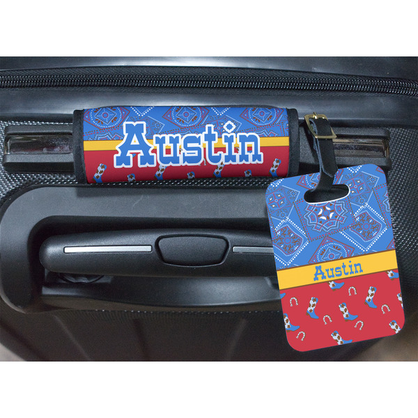 Cowboy Luggage Wrap & Tag