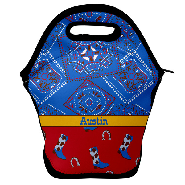 Custom Cowboy Lunch Bag w/ Name or Text