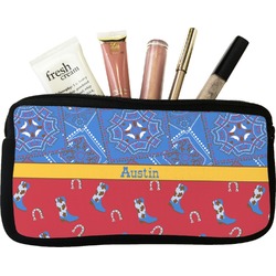 Cowboy Makeup / Cosmetic Bag - Small (Personalized)