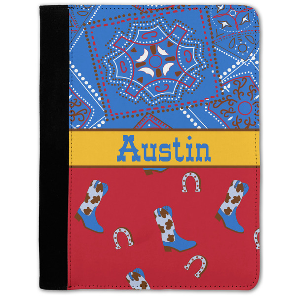 Custom Cowboy Notebook Padfolio - Medium w/ Name or Text