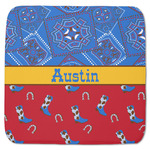 Cowboy Memory Foam Bath Mat - 48"x48" (Personalized)