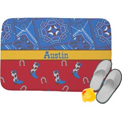 Cowboy Memory Foam Bath Mat - 24"x17" (Personalized)