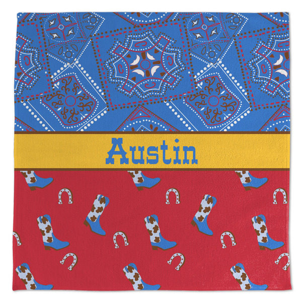 Custom Cowboy Microfiber Dish Towel (Personalized)