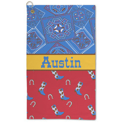 Cowboy Microfiber Golf Towel (Personalized)