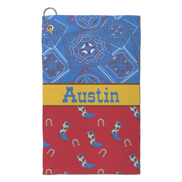 Custom Cowboy Microfiber Golf Towel - Small (Personalized)