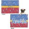 Cowboy Microfleece Dog Blanket - Regular - Front & Back
