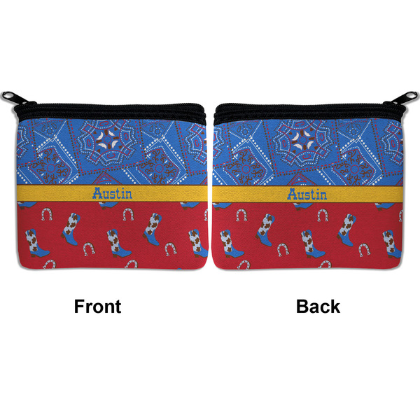 Cowboy Neoprene Coin Purse - Front & Back (APPROVAL)