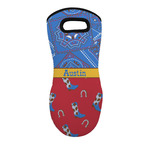 Cowboy Neoprene Oven Mitt w/ Name or Text