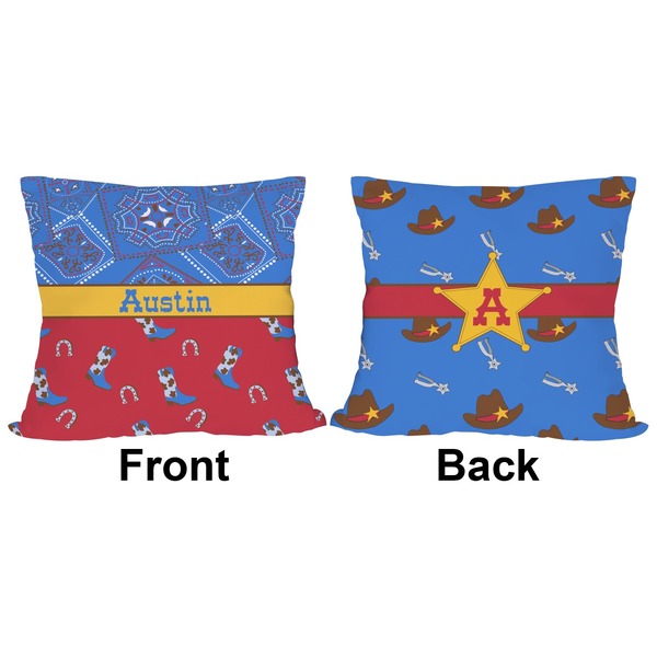 Cowboy Outdoor Pillow - 20x20