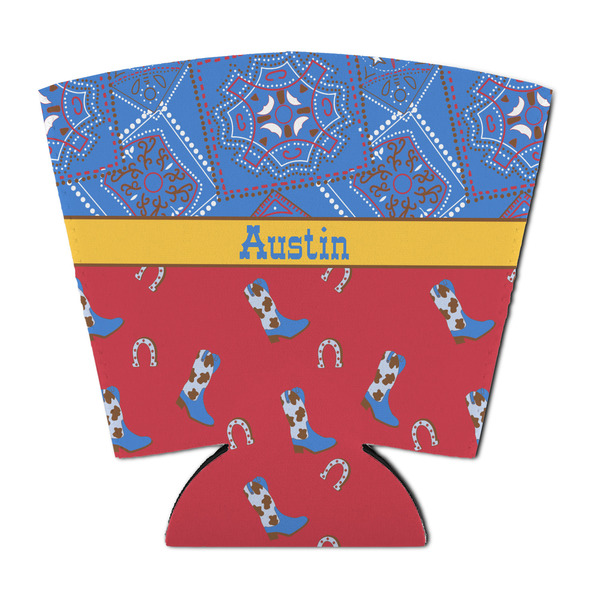 Custom Cowboy Party Cup Sleeve - with Bottom (Personalized)
