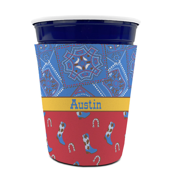 Cowboy Party Cup Sleeves - without bottom - FRONT (on cup)