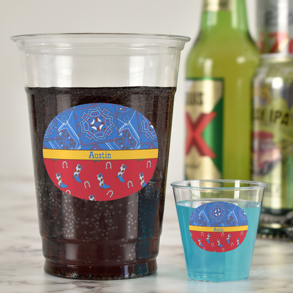 Cowboy Party Cups - 16oz - In Context