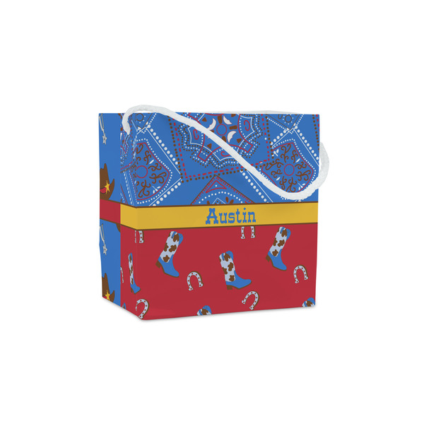 Custom Cowboy Party Favor Gift Bags - Matte (Personalized)