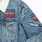 Cowboy Patches Lifestyle Jean Jacket Detail
