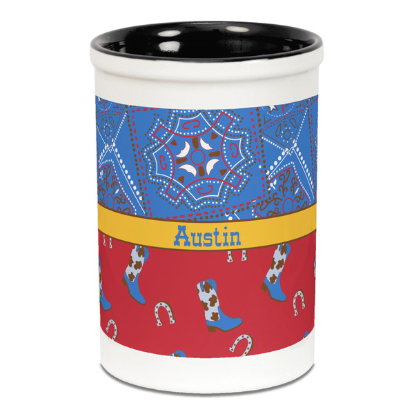 Cowboy Pencil Holder - Black