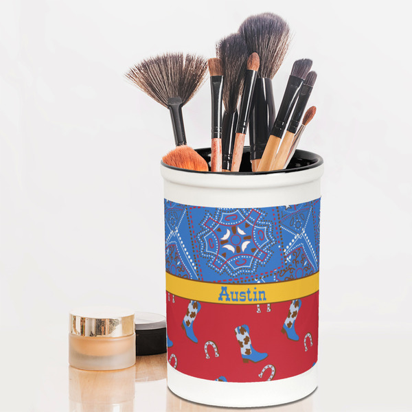 Cowboy Pencil Holder - LIFESTYLE makeup