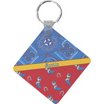 Cowboy Diamond Plastic Keychain w/ Name or Text