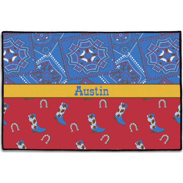 Custom Cowboy Door Mat - 36"x24" (Personalized)