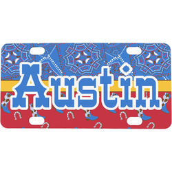Cowboy Mini / Bicycle License Plate (4 Holes) (Personalized)