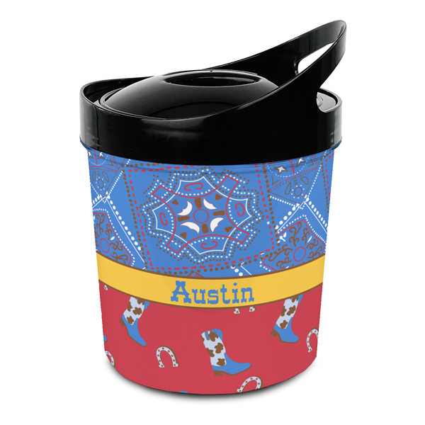 Custom Cowboy Plastic Ice Bucket (Personalized)