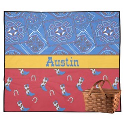 Cowboy Outdoor Picnic Blanket (Personalized)