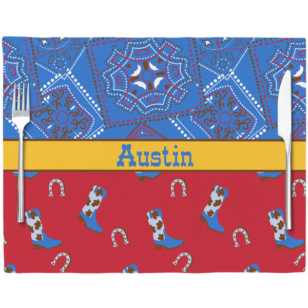 Cowboy Placemat with Props