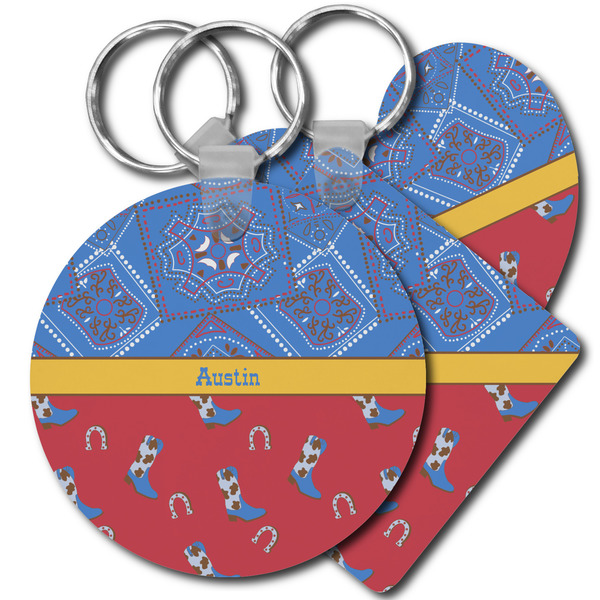 Custom Cowboy Plastic Keychain (Personalized)