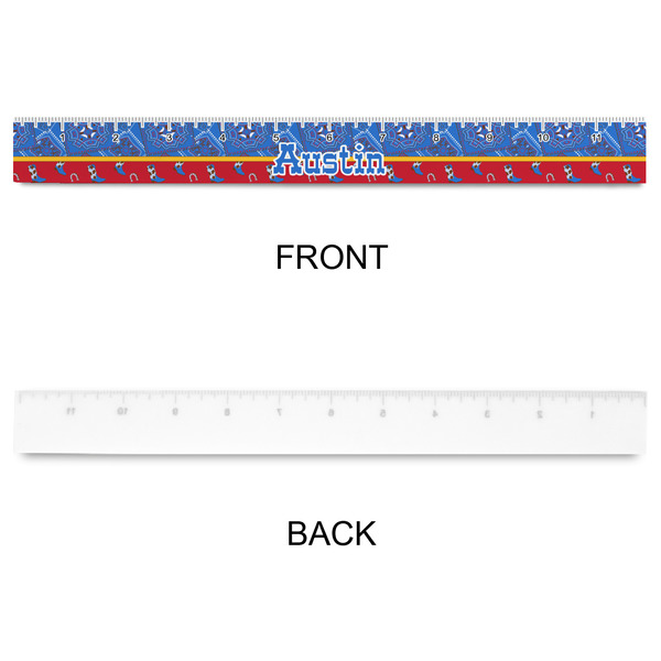 Cowboy Plastic Ruler - 12" - APPROVAL