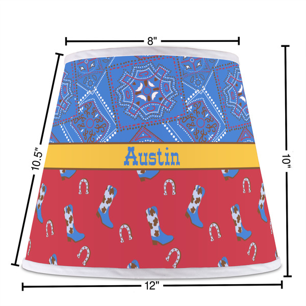 Cowboy Poly Film Empire Lampshade - Dimensions