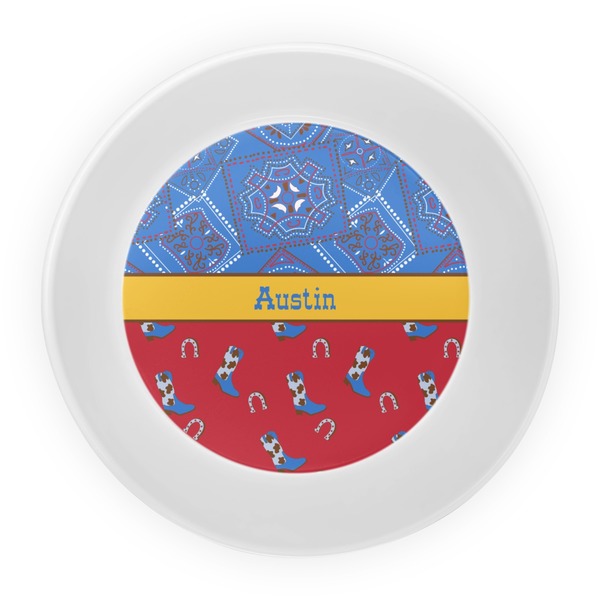 Cowboy Melamine Bowl - Center
