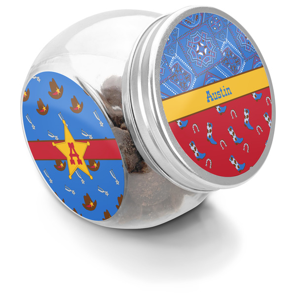 Custom Cowboy Puppy Treat Jar (Personalized)