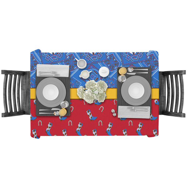 Cowboy Rectangular Tablecloths - LIFESTYLE