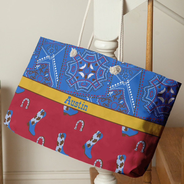 Cowboy Large Rope Tote - Life Style