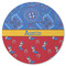 Cowboy Round Rubber Backed Coaster (Personalized)