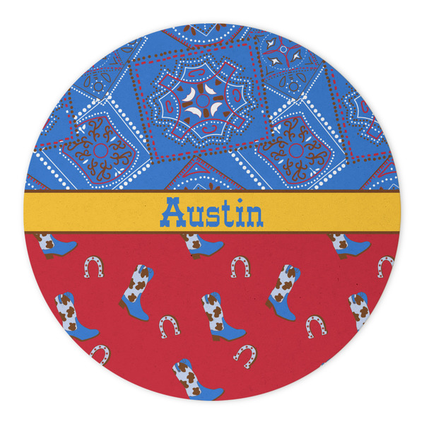 Cowboy Round Paper Coaster - Approval