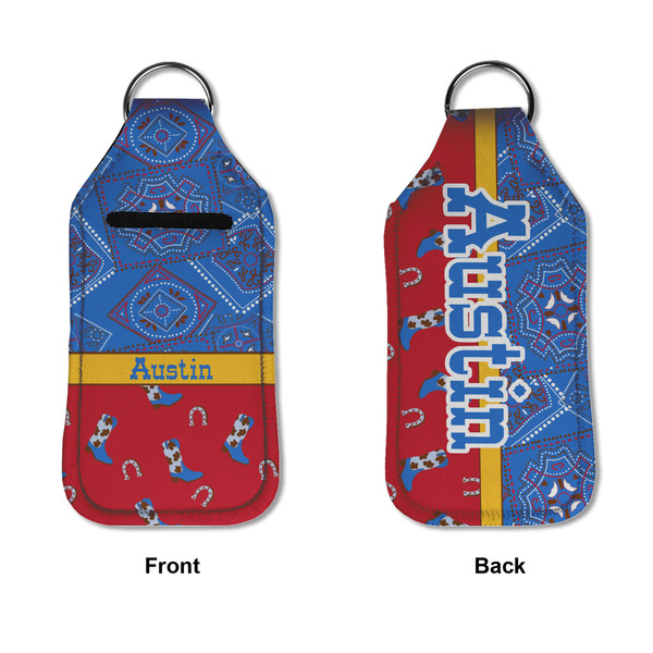 Cowboy Sanitizer Holder Keychain - Large APPROVAL (Flat)