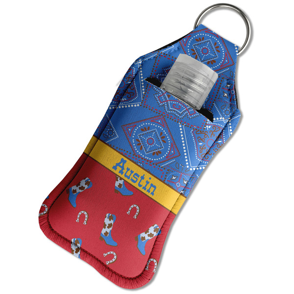 Cowboy Sanitizer Holder Keychain - Large in Case