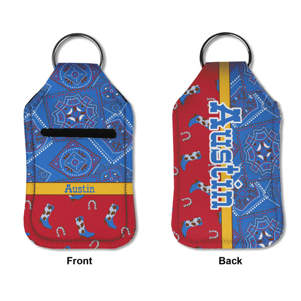 Cowboy Sanitizer Holder Keychain - Small APPROVAL (Flat)