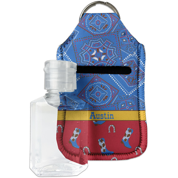 Custom Cowboy Hand Sanitizer & Keychain Holder (Personalized)