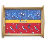 Cowboy Natural Wooden Tray - Large (Personalized)