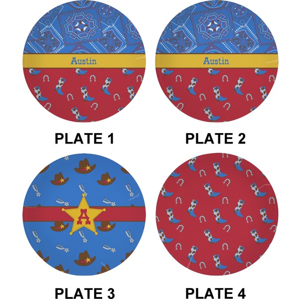 Cowboy Set of Appetizer / Dessert Plates (Approval)
