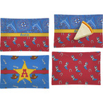 Cowboy Set of 4 Glass Rectangular Appetizer / Dessert Plate (Personalized)