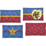 Cowboy Set of 4 Glass Rectangular Lunch / Dinner Plate (Personalized)