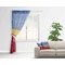 Cowboy Sheer Curtain With Window and Rod - in Room Matching Pillow