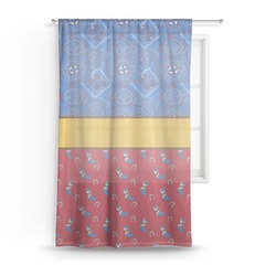 Cowboy Sheer Curtain - 50"x84" (Personalized)