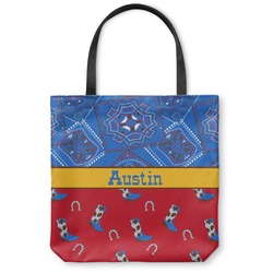 Cowboy Canvas Tote Bag (Personalized)