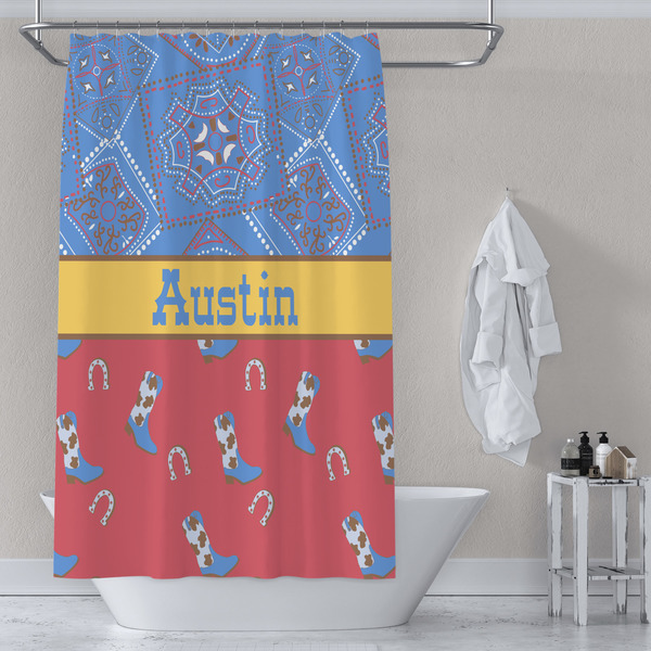 Cowboy Shower Curtain Lifestyle