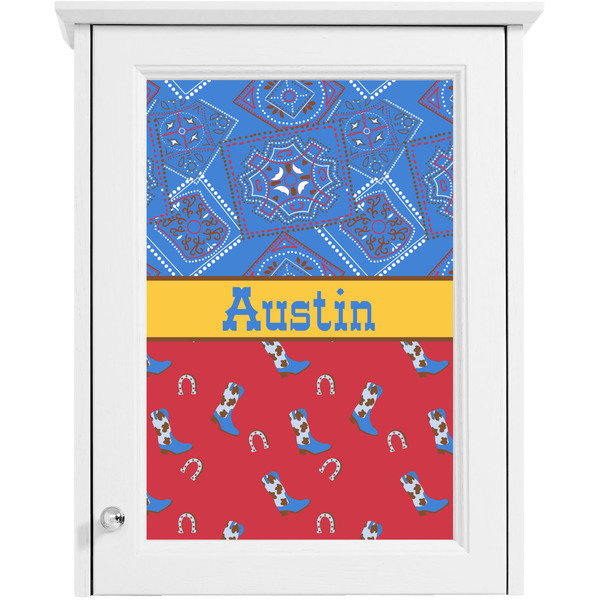 Cowboy Single White Cabinet Decal