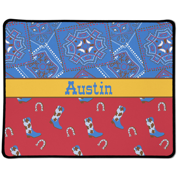 Custom Cowboy Large Gaming Mouse Pad - 12.5" x 10" (Personalized)
