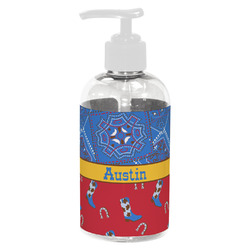 Cowboy Plastic Soap / Lotion Dispenser (8 oz - Small - White) (Personalized)